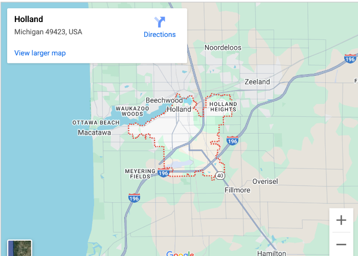 map of Holland